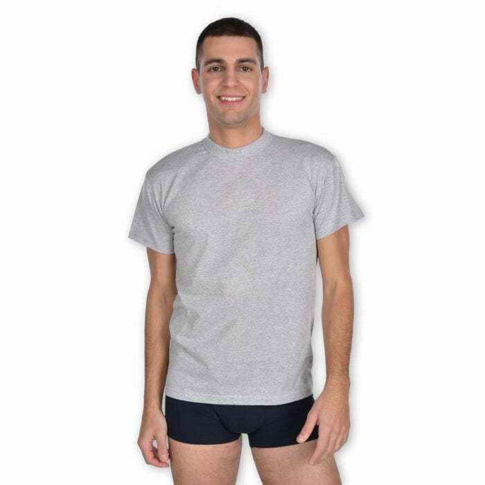 JOKERS - ΦΑΝΕΛΑ ΚΟΝΤΟΜΑΝΙΚΗ ΤΥΠΟΥ T-SHIRT - ΓΚΡΙ